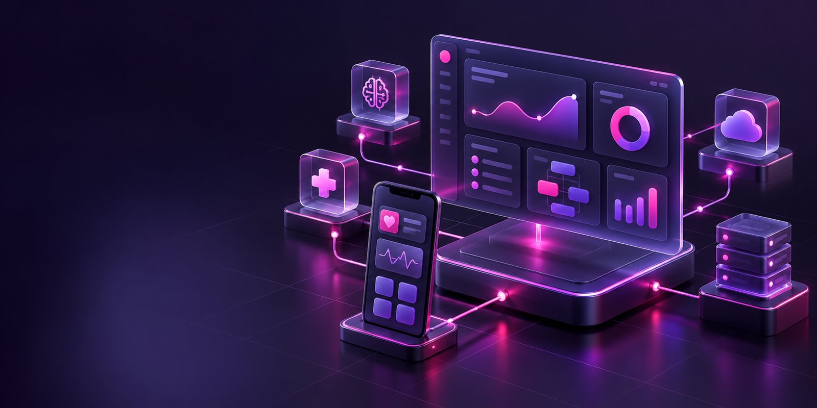 Illustrative connected software platform concept
